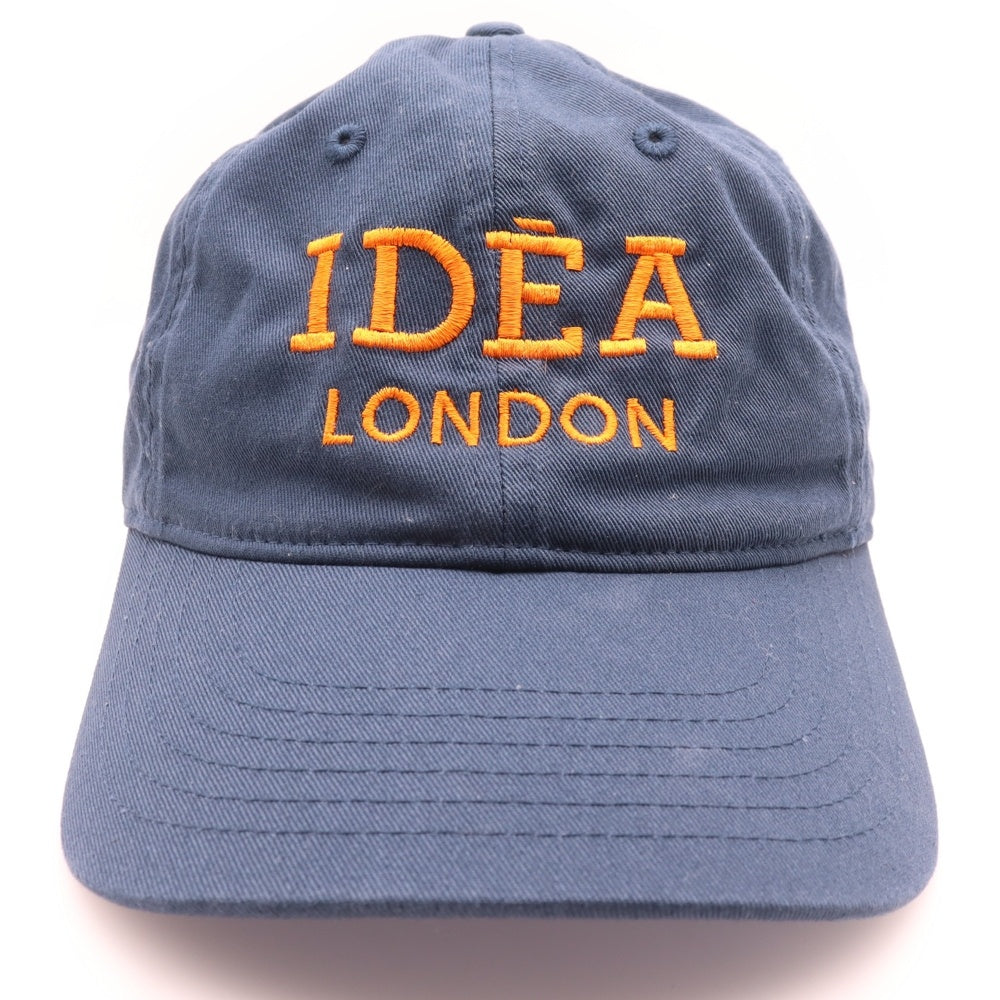 IDEA BOOKS(アイディアブックス) IDEA LONDON BASEBALL CAP アイディアロンドン刺繍 ベースボールキャップ 帽子 ネイビー