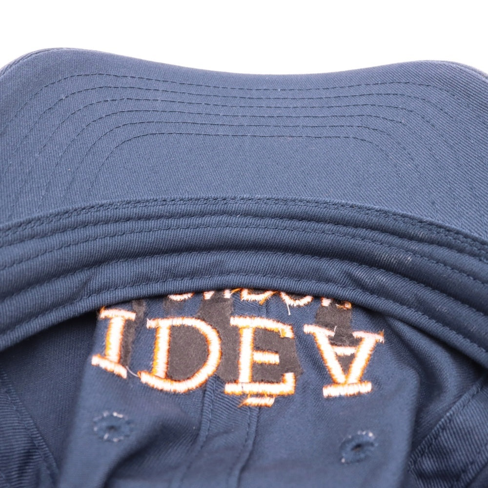 IDEA BOOKS(アイディアブックス) IDEA LONDON BASEBALL CAP アイディアロンドン刺繍 ベースボールキャップ 帽子 ネイビー