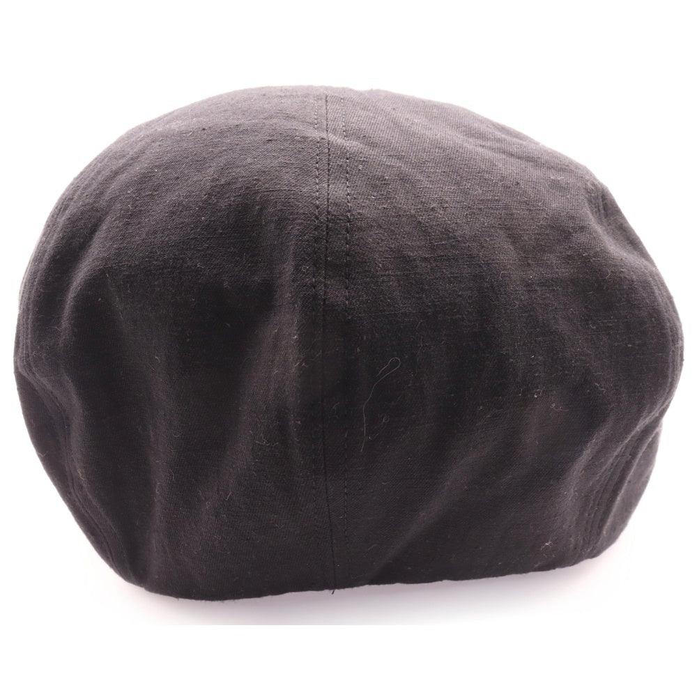 WILDSIDE YOHJI YAMAMOTO(ワイルドサイド ヨウジ ヤマモト) ×THE H.W.DOG&CO 8 PANEL BIG CASQUETTE ザエイチダブリュードッグアンドコー 8パネル ビッグキャスケット 帽子 ブラック