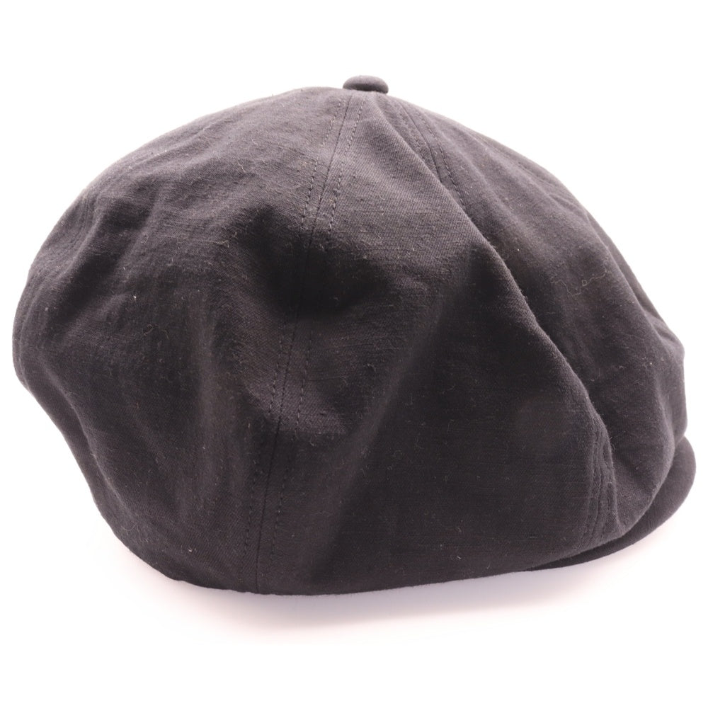 WILDSIDE YOHJI YAMAMOTO(ワイルドサイド ヨウジ ヤマモト) ×THE H.W.DOG&CO 8 PANEL BIG CASQUETTE ザエイチダブリュードッグアンドコー 8パネル ビッグキャスケット 帽子 ブラック