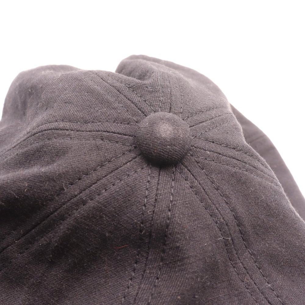 WILDSIDE YOHJI YAMAMOTO(ワイルドサイド ヨウジ ヤマモト) ×THE H.W.DOG&CO 8 PANEL BIG CASQUETTE ザエイチダブリュードッグアンドコー 8パネル ビッグキャスケット 帽子 ブラック