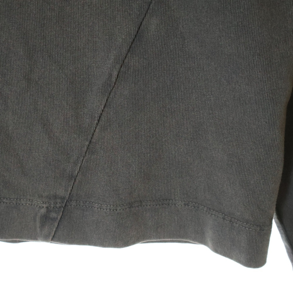 OUR LEGACY(アワーレガシー) 24AW BIG LONGSLEEVE ビッグロングスリーブ ヴィンテージ加工 長袖クルーネックカットソー チャコールグレー W4246BA