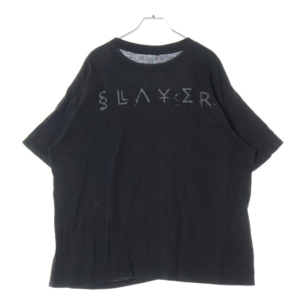 VINTAGE(ヴィンテージ) 90S VINTAGE SLAYER 1998 ヴィンテージ USA製 スレイヤー 両面プリント クルーネック コットン 半袖Tシャツ カットソー ブラック