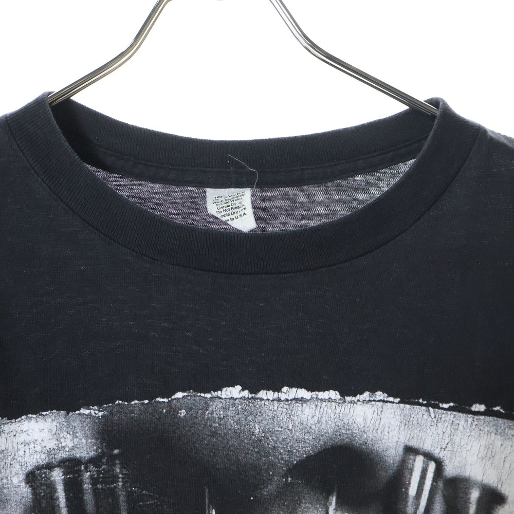 VINTAGE(ヴィンテージ) 90S VINTAGE SLAYER 1998 ヴィンテージ USA製 スレイヤー 両面プリント クルーネック コットン 半袖Tシャツ カットソー ブラック