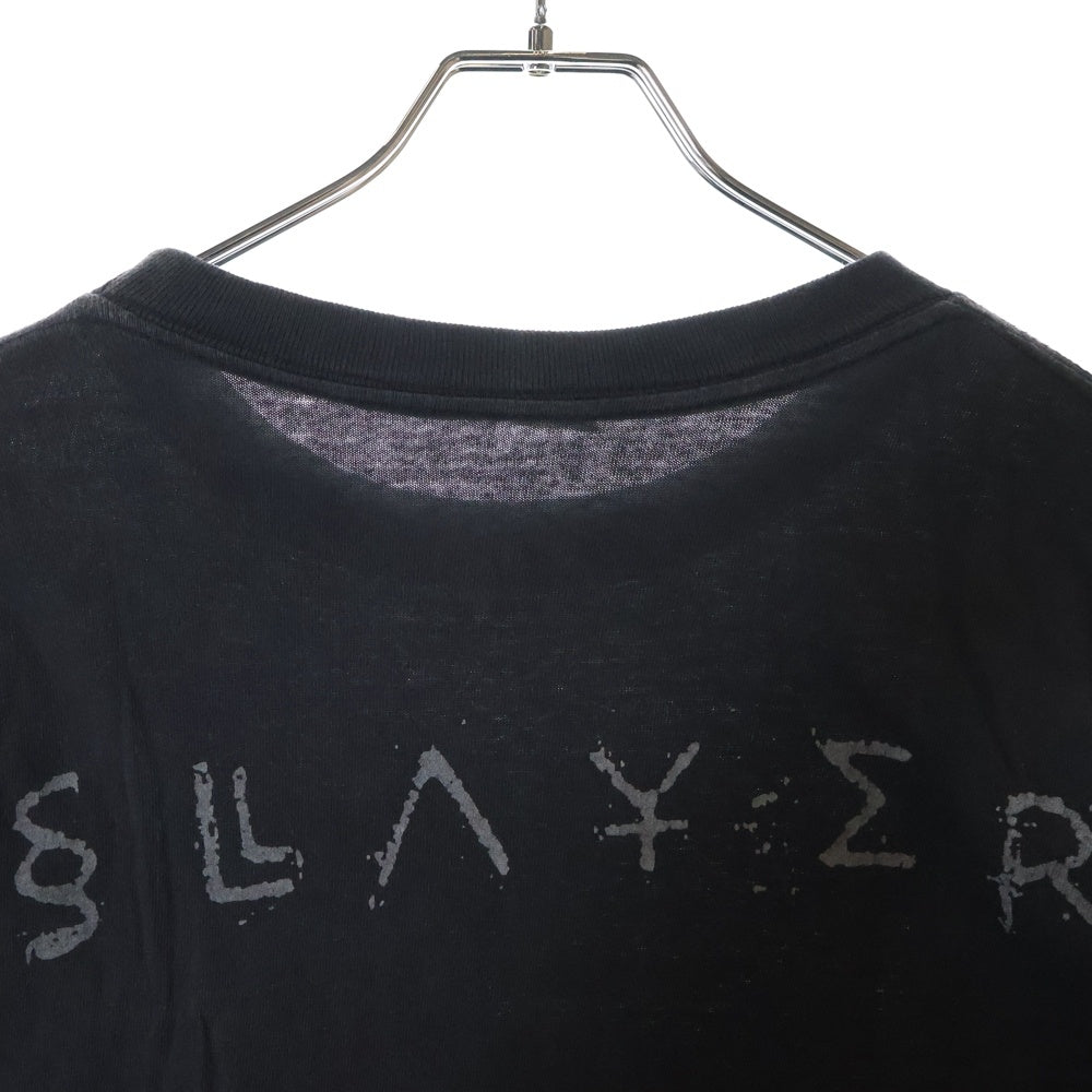 VINTAGE(ヴィンテージ) 90S VINTAGE SLAYER 1998 ヴィンテージ USA製 スレイヤー 両面プリント クルーネック コットン 半袖Tシャツ カットソー ブラック