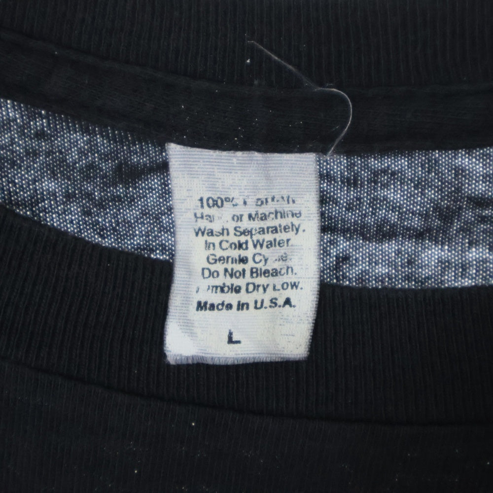 VINTAGE(ヴィンテージ) 90S VINTAGE SLAYER 1998 ヴィンテージ USA製 スレイヤー 両面プリント クルーネック コットン 半袖Tシャツ カットソー ブラック