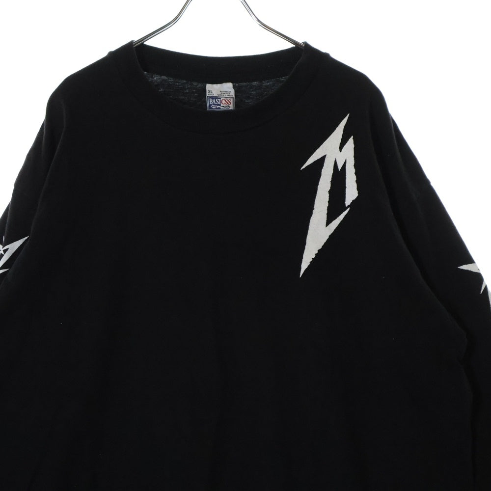 VINTAGE(ヴィンテージ) 90S METALLICA SAN FRANCISCO 15 YEARS LS TEE BASICSS メタリカ サンフランシスコ 15周年記念 両面プリント クルーネック 長袖Tシャツ