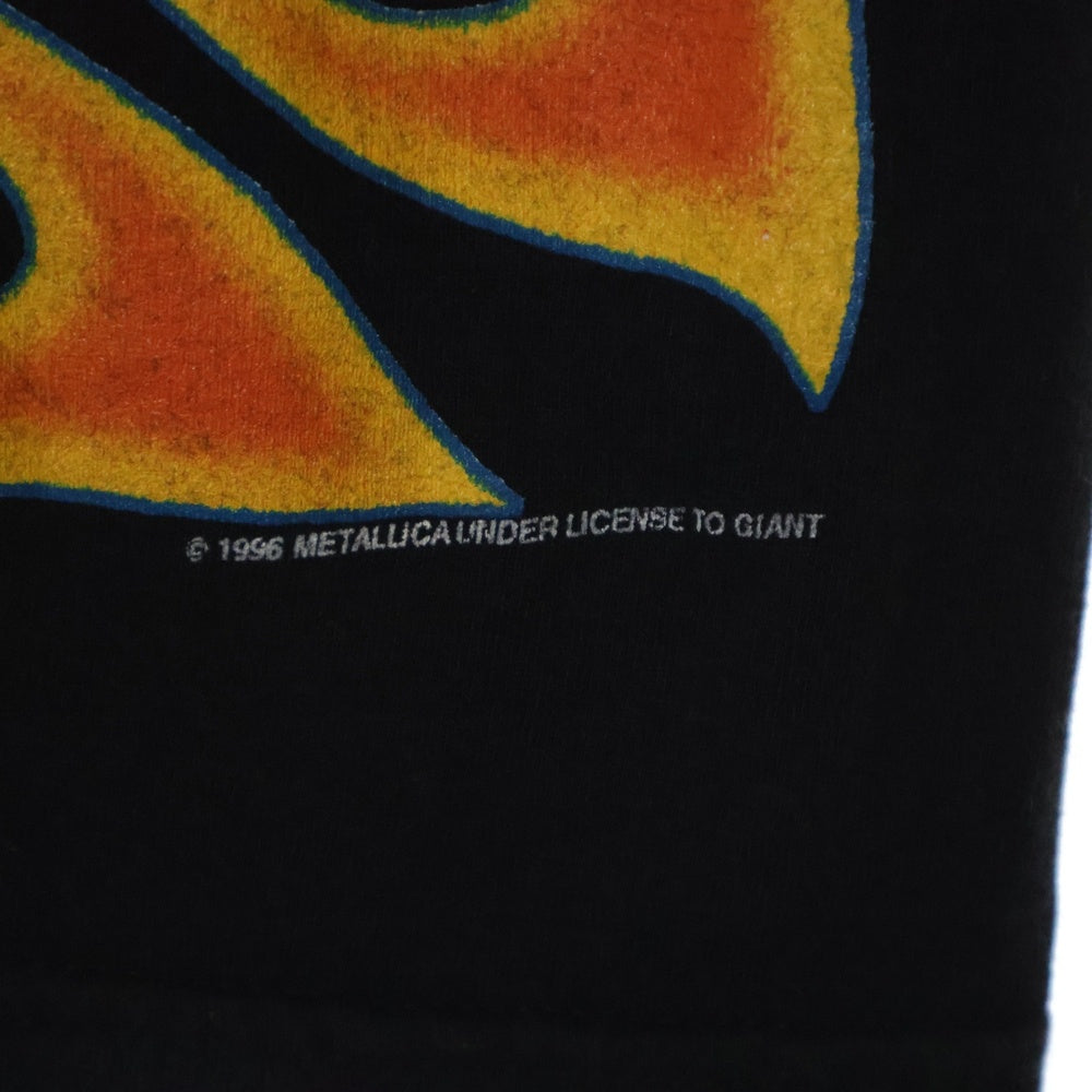 VINTAGE(ヴィンテージ) 90S METALLICA SAN FRANCISCO 15 YEARS LS TEE BASICSS メタリカ サンフランシスコ 15周年記念 両面プリント クルーネック 長袖Tシャツ