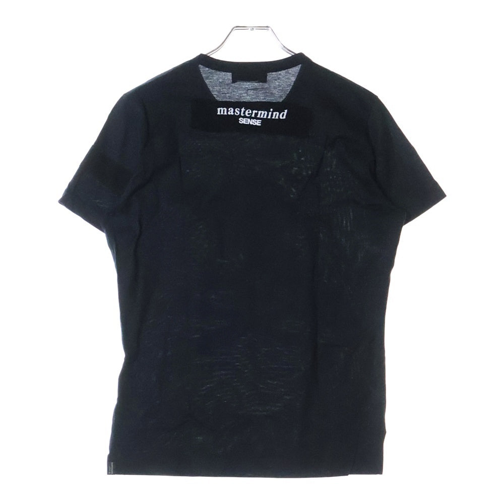 mastermind JAPAN(マスターマインドジャパン) SENSE別注 FUCKIN THE NOISE フロントスカルプリント クルーネック コットン 半袖Tシャツ カットソー ブラック
