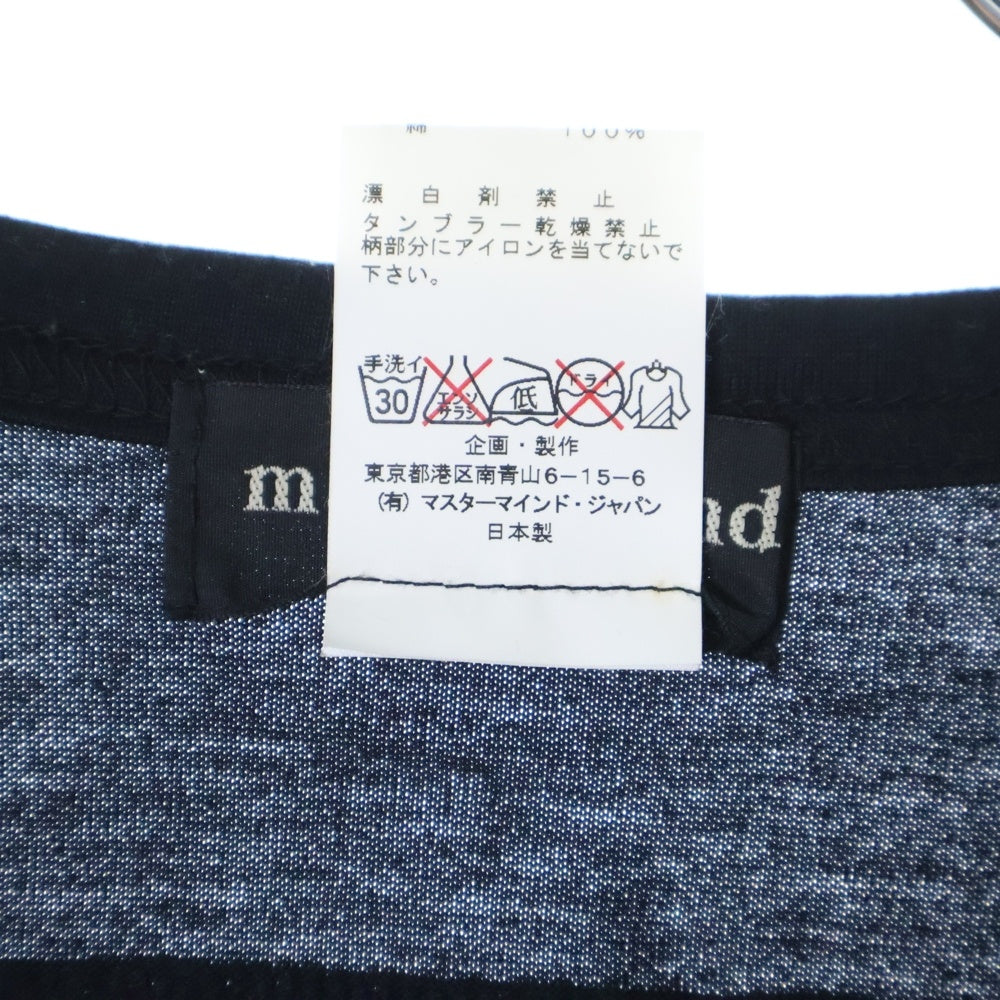 mastermind JAPAN(マスターマインドジャパン) SENSE別注 FUCKIN THE NOISE フロントスカルプリント クルーネック コットン 半袖Tシャツ カットソー ブラック