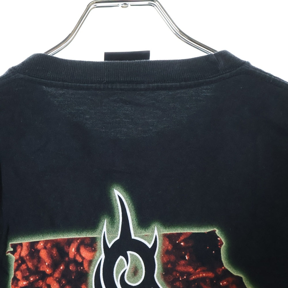 VINTAGE(ヴィンテージ) 00S VINTAGE SLIPKNOT 2002 SHOOT ヴィンテージ スリップノット 両面プリント クルーネック 半袖Tシャツ カットソー ブラック