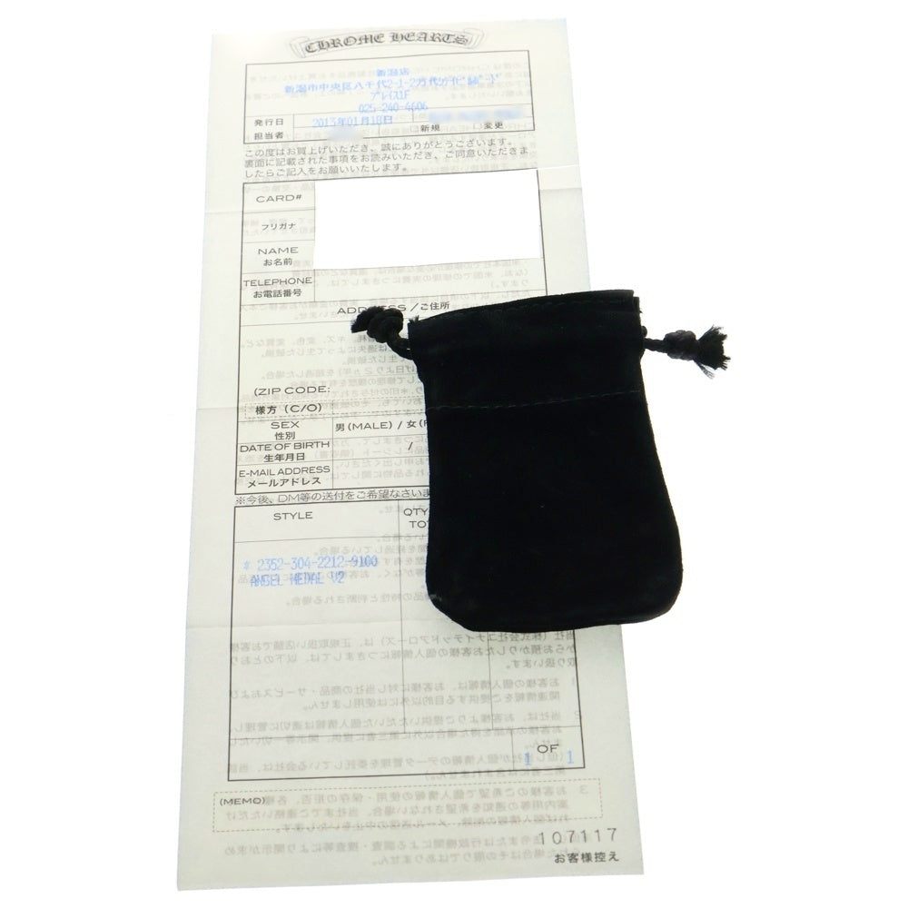 CHROME HEARTS(クロムハーツ) CHRM ANGL MDL V2 エンジェルメダルチャーム ペンダントトップ シルバーBCA229
