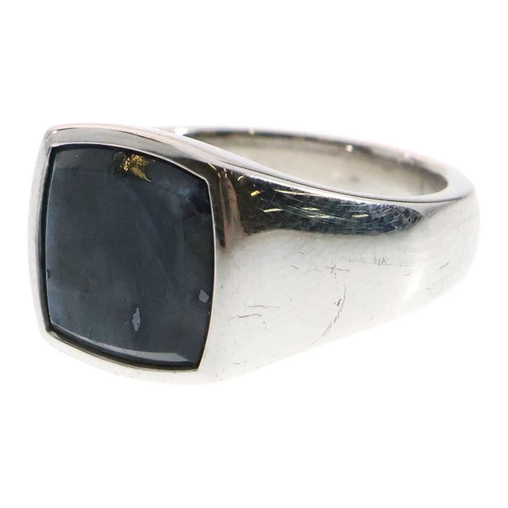 TOMWOOD(トムウッド) Cushion Larvikite Ring クッション ラルビカイト リング シルバー