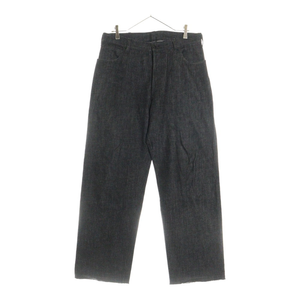 Y's for men(ワイズフォーメン) 赤ラベルタグ コットン ストレート デニムパンツ ブラック MX-P54-958