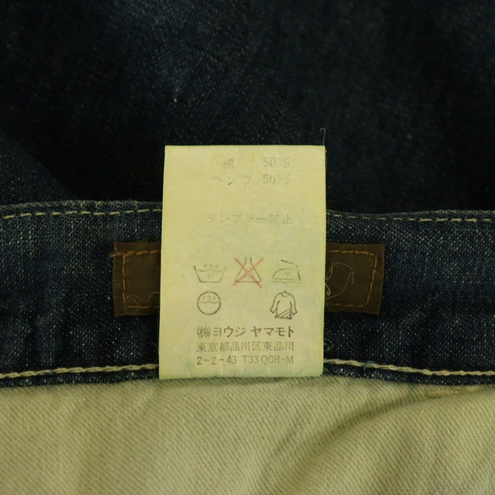 Y's for men(ワイズフォーメン) コットン ステッチ デニム カーペンターパンツ インディゴ ME-P26-065