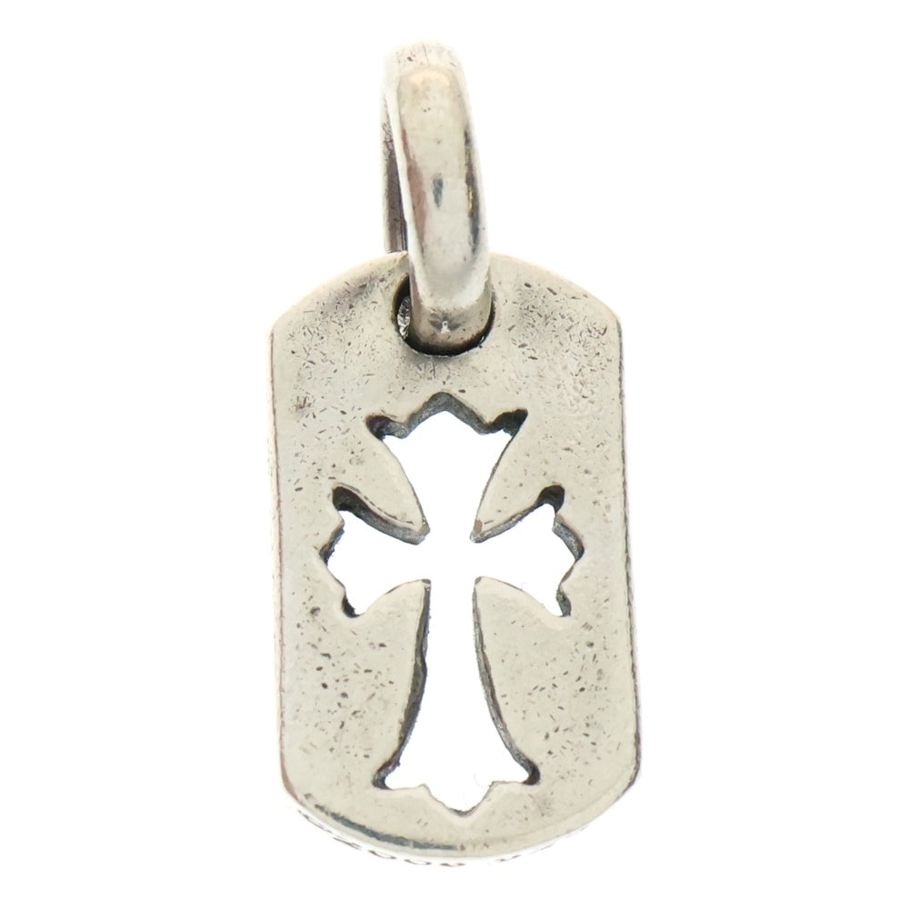 CHROME HEARTS(クロムハーツ) DT TNY CO CRS タイニーカットアウトクロスドッグタグ チャーム ペンダントトップ シルバー BCA252