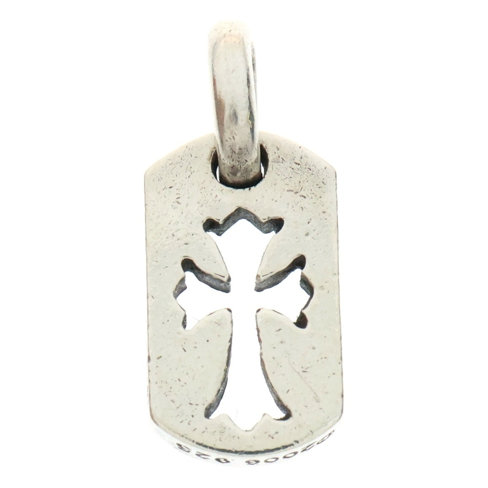 CHROME HEARTS(クロムハーツ) DT TNY CO CRS タイニーカットアウトクロスドッグタグ チャーム ペンダントトップ シルバー BCA252