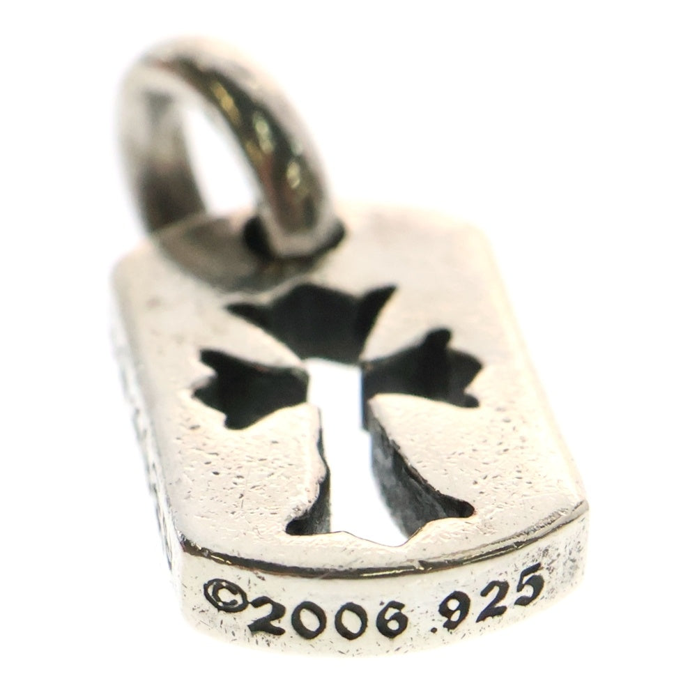 CHROME HEARTS(クロムハーツ) DT TNY CO CRS タイニーカットアウトクロスドッグタグ チャーム ペンダントトップ シルバー BCA252