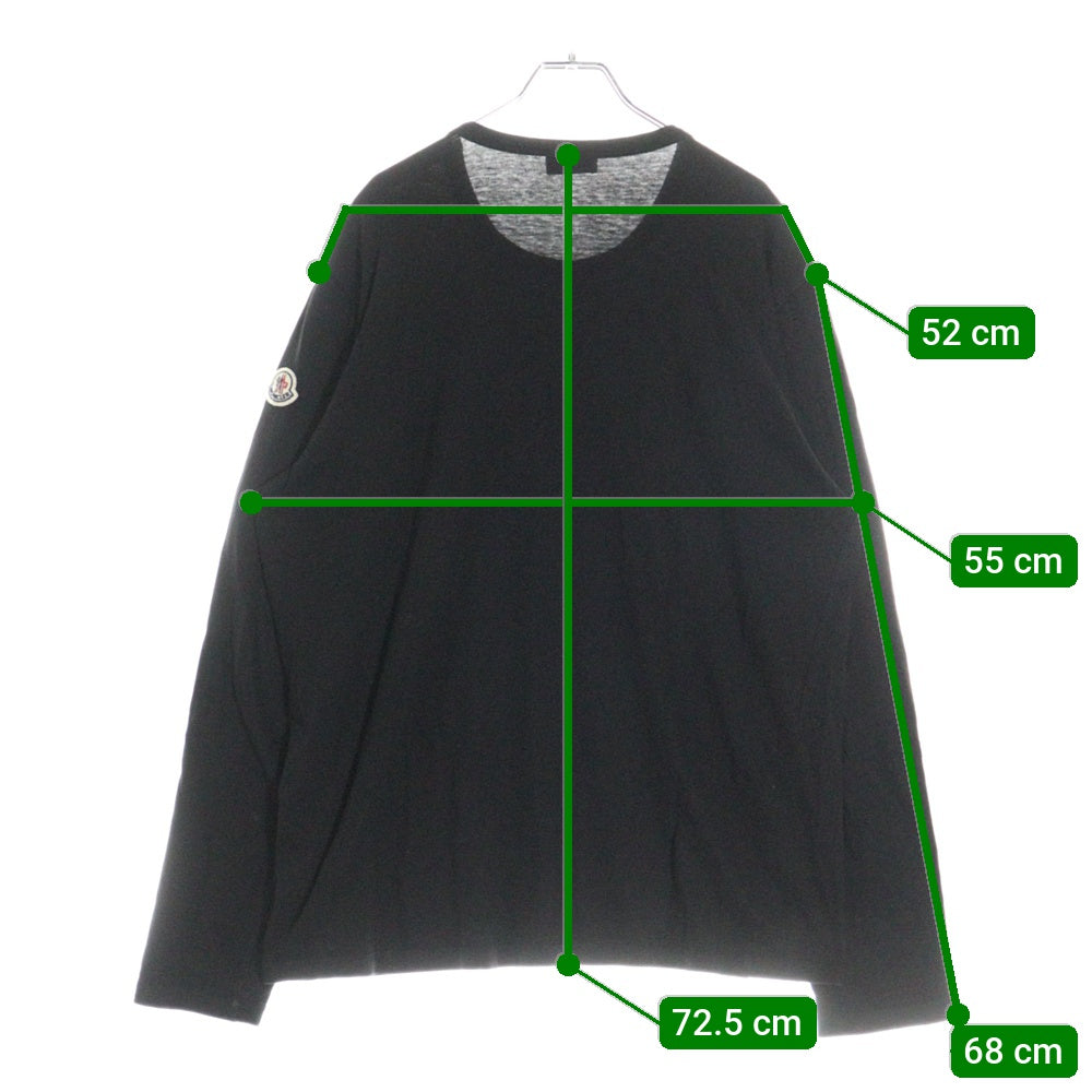 MONCLER(モンクレール) 20AW MAGLIA T-SHIRT マグリア 長袖Tシャツ クルーネックカットソー ブラック G10918D71810