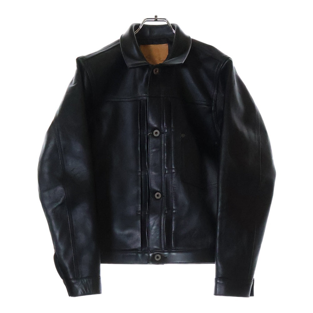 JELADO(ジェラード) 44 LEATHER JACKET ホースハイド大戦モデル レザージャケット 月桂樹ボタン ブラック JP94409