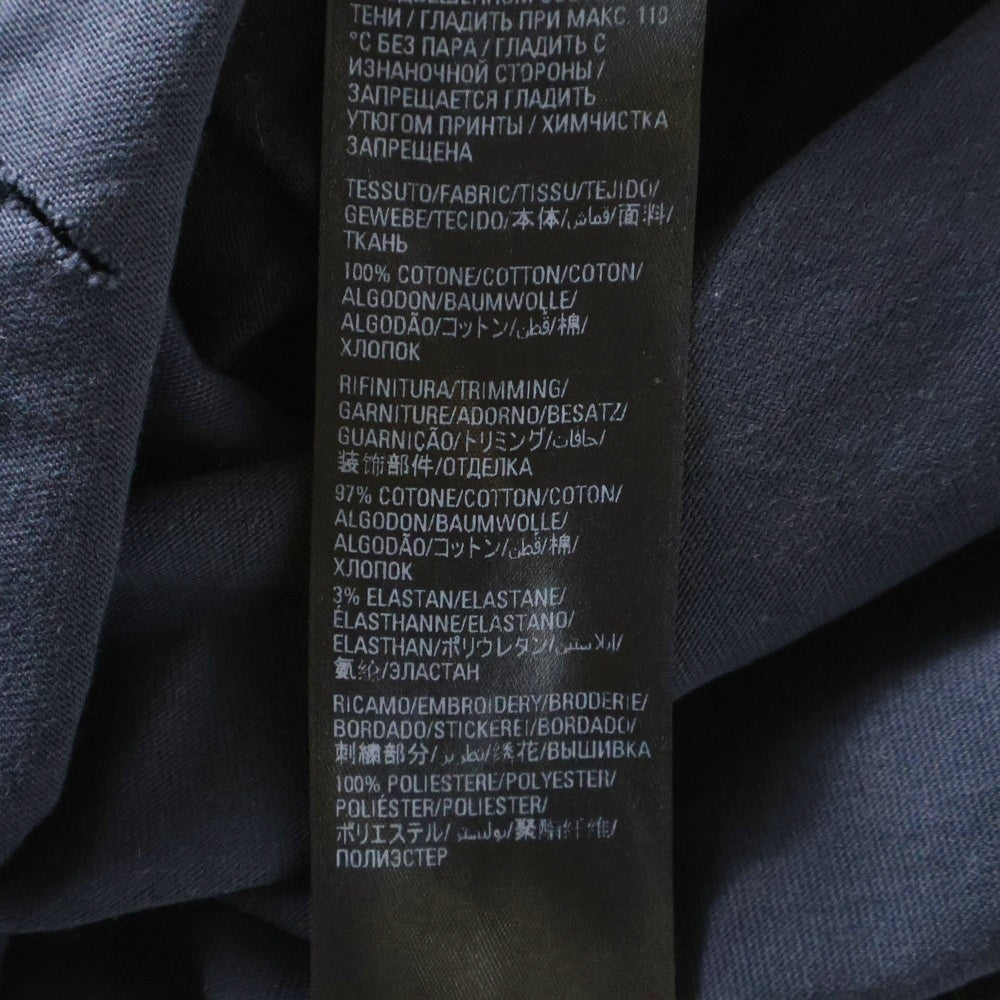 BALENCIAGA(バレンシアガ) 22SS SPEED HUNTER スピード ハンター 再構築 両面プリント ダメージ加工 クルーネック カットソー ドッキング 半袖Tシャツ ブラック 698811 TMVC9
