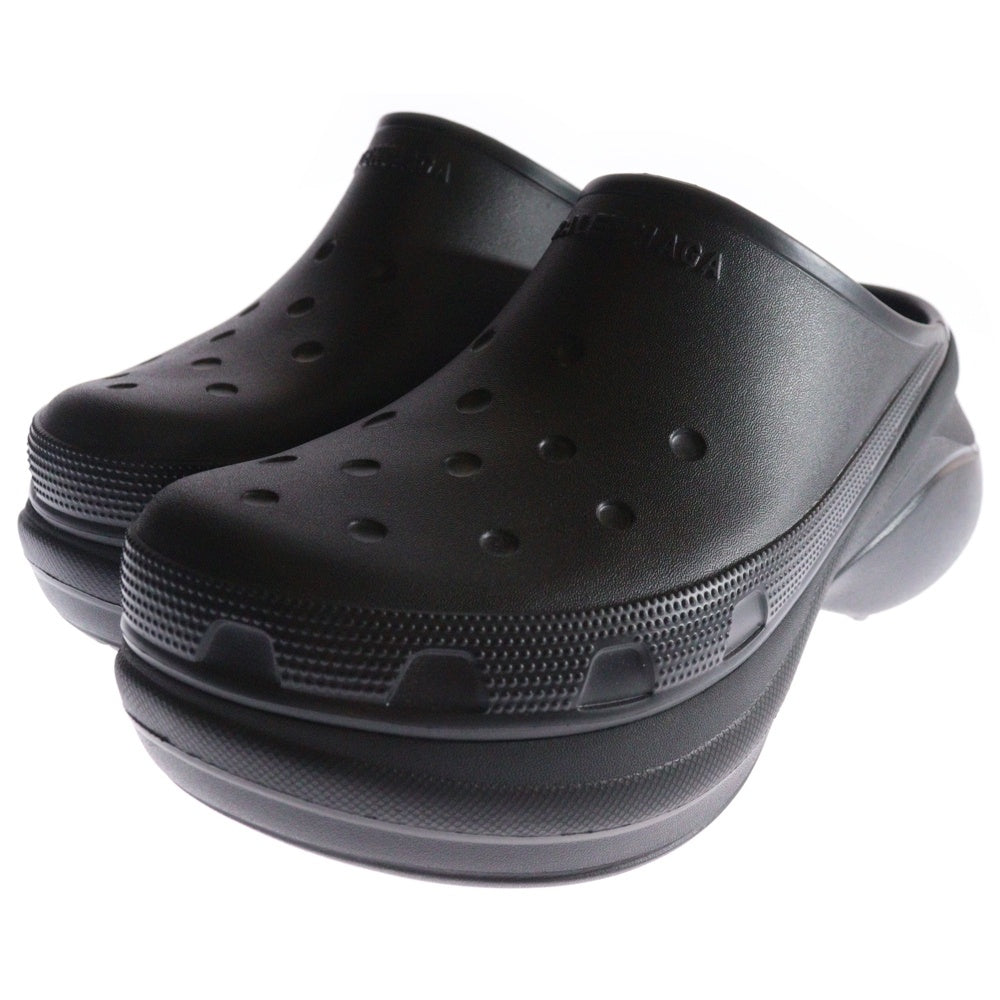 BALENCIAGA(バレンシアガ) × Crocs クロックス ラバー ミュール サンダル ブラック