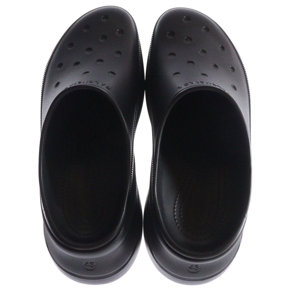 BALENCIAGA(バレンシアガ) × Crocs クロックス ラバー ミュール サンダル ブラック
