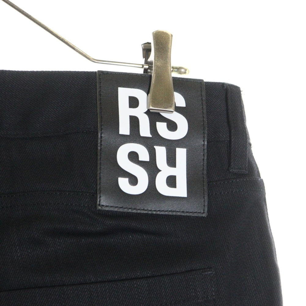 RAF SIMONS(ラフシモンズ) 18AW フォト ニーパッチ ストレート パンツ ブラック 182‐317