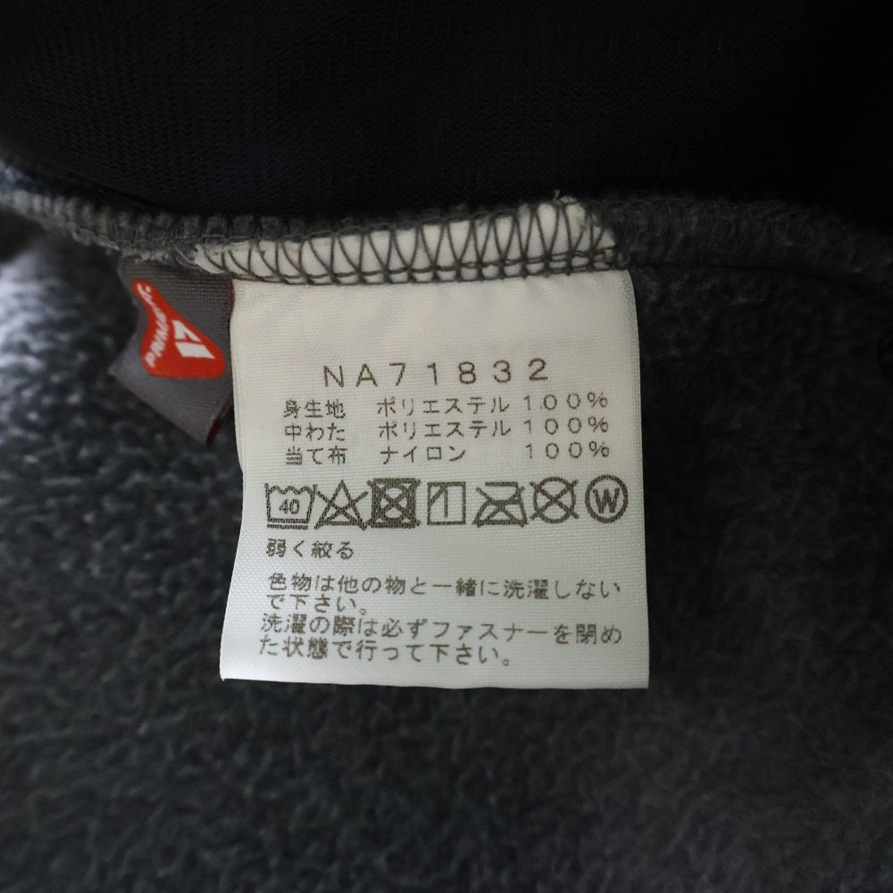 THE NORTH FACE(ザノースフェイス) DENALI HOODIE デナリ ジップアップフーディー フリースジャケット ブラック/グレー NA71832