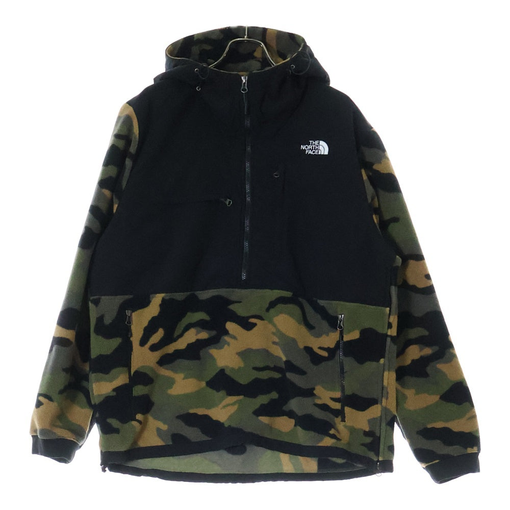 THE NORTH FACE(ザノースフェイス) DENALI ANORAK デナリ アノラック カモフラ ハーフジップフーデッドフリースジャケット ブラック/カーキ NF0A3MMTFQ9