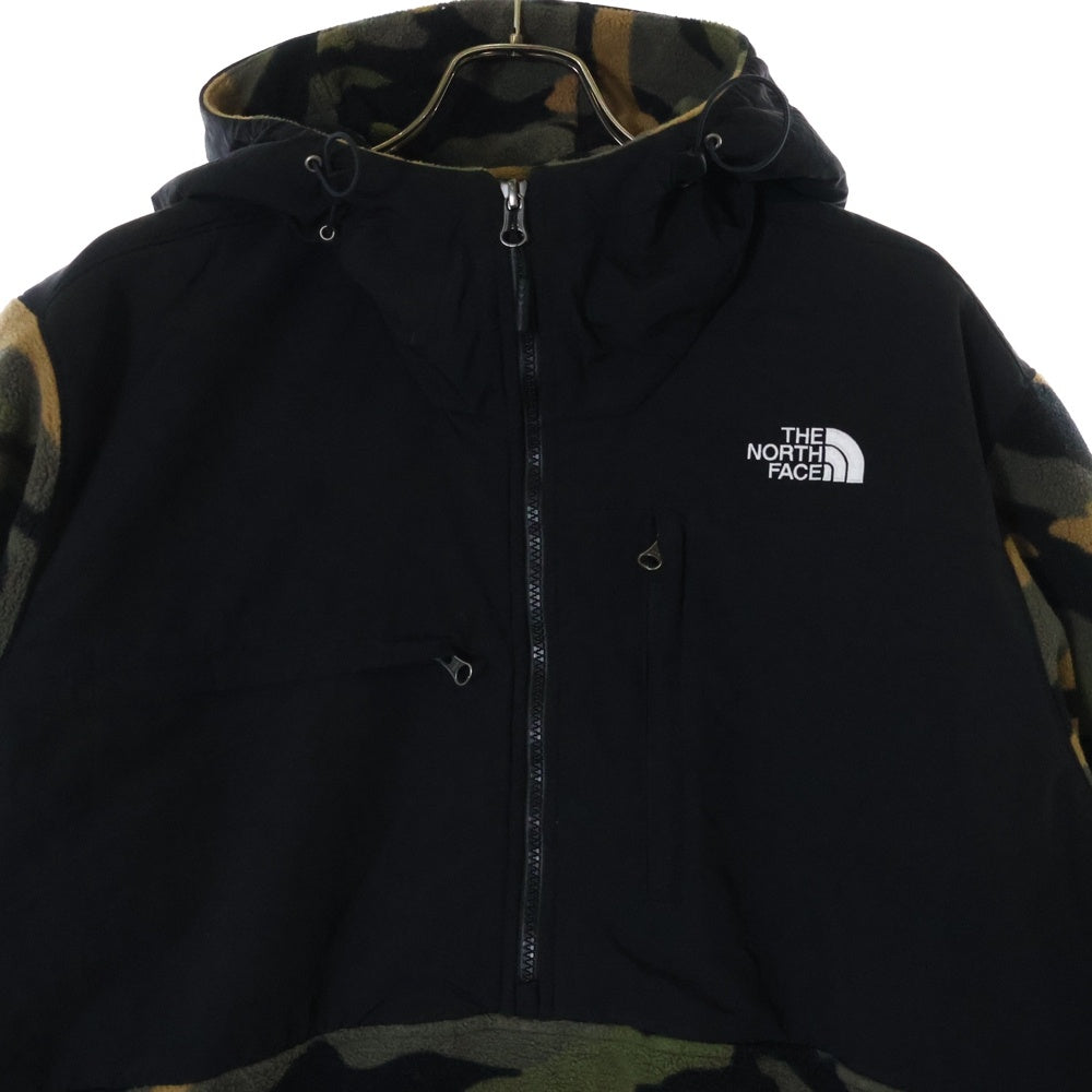 THE NORTH FACE(ザノースフェイス) DENALI ANORAK デナリ アノラック カモフラ ハーフジップフーデッドフリースジャケット ブラック/カーキ NF0A3MMTFQ9