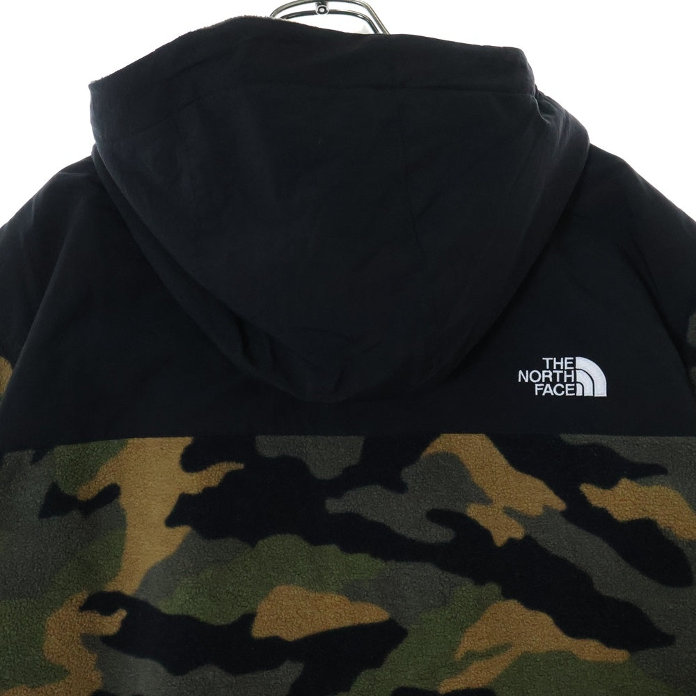 THE NORTH FACE(ザノースフェイス) DENALI ANORAK デナリ アノラック カモフラ ハーフジップフーデッドフリースジャケット ブラック/カーキ NF0A3MMTFQ9