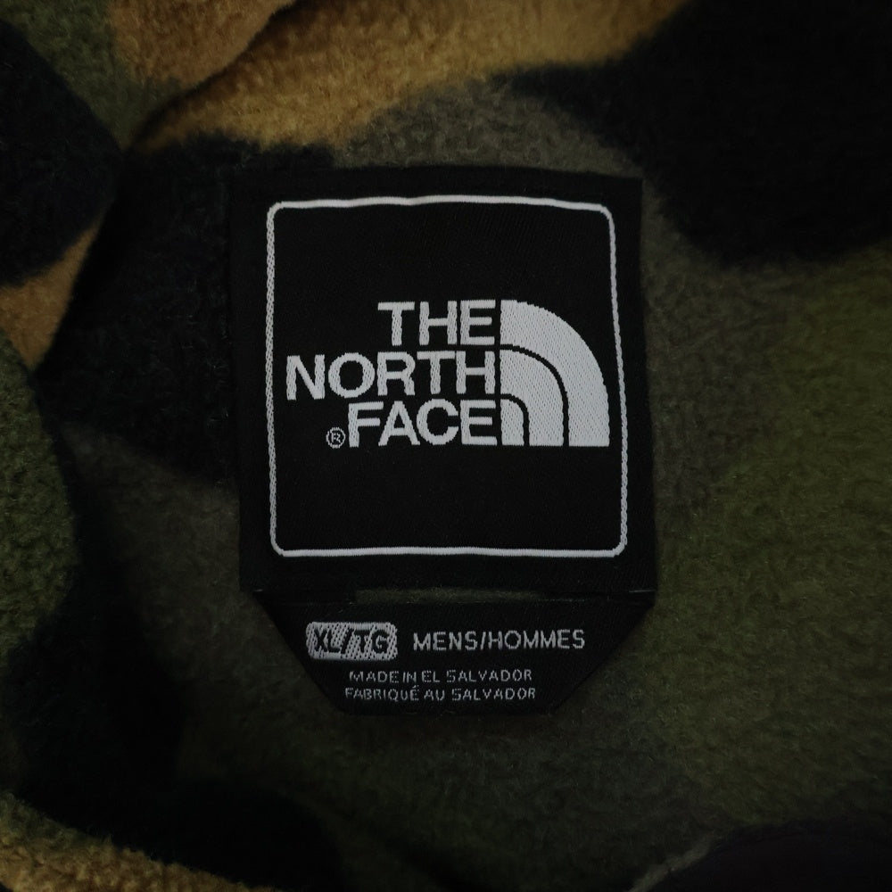 THE NORTH FACE(ザノースフェイス) DENALI ANORAK デナリ アノラック カモフラ ハーフジップフーデッドフリースジャケット ブラック/カーキ NF0A3MMTFQ9