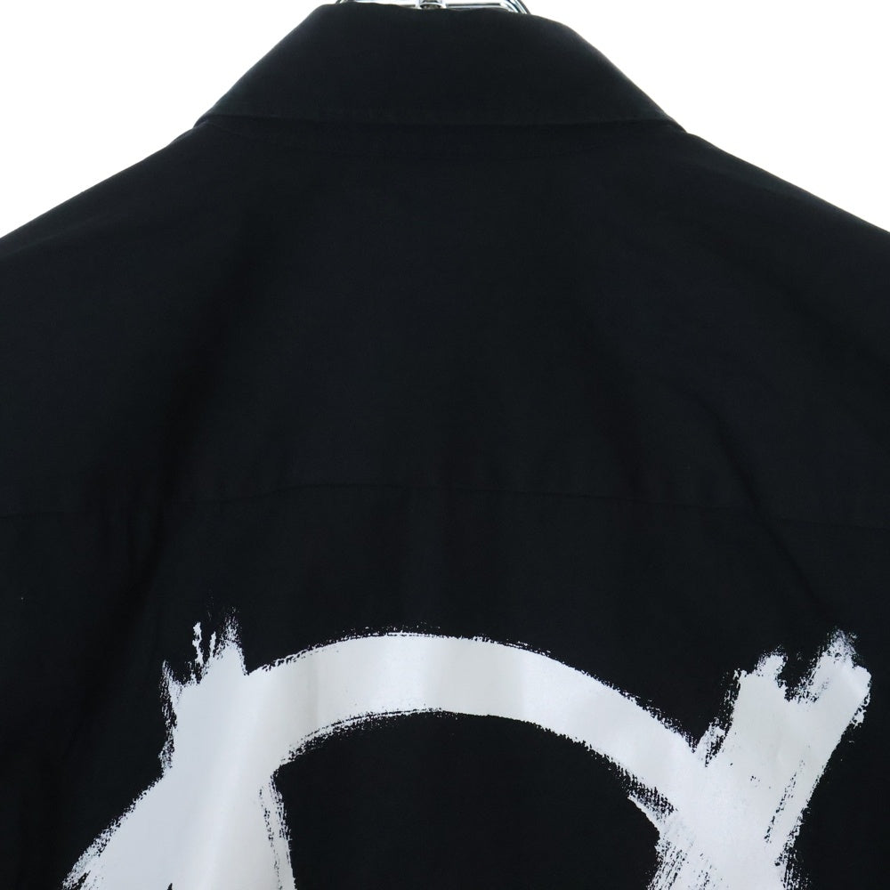 VETEMENTS(ヴェトモン) DOUBLE ANARCHY LOGO SHIRT ダブル アナーキー ロゴ 長袖シャツ ブラック UA53SH650B