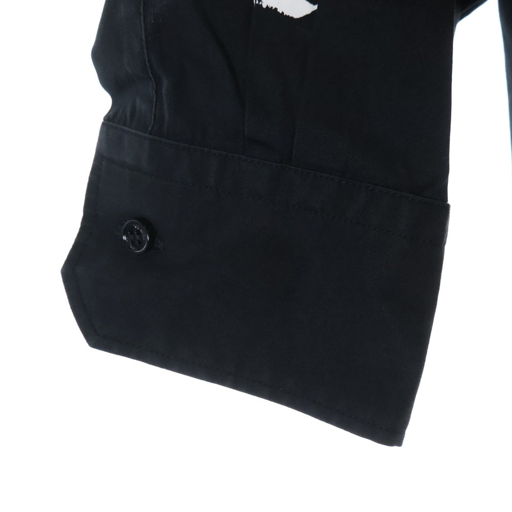 VETEMENTS(ヴェトモン) DOUBLE ANARCHY LOGO SHIRT ダブル アナーキー ロゴ 長袖シャツ ブラック UA53SH650B
