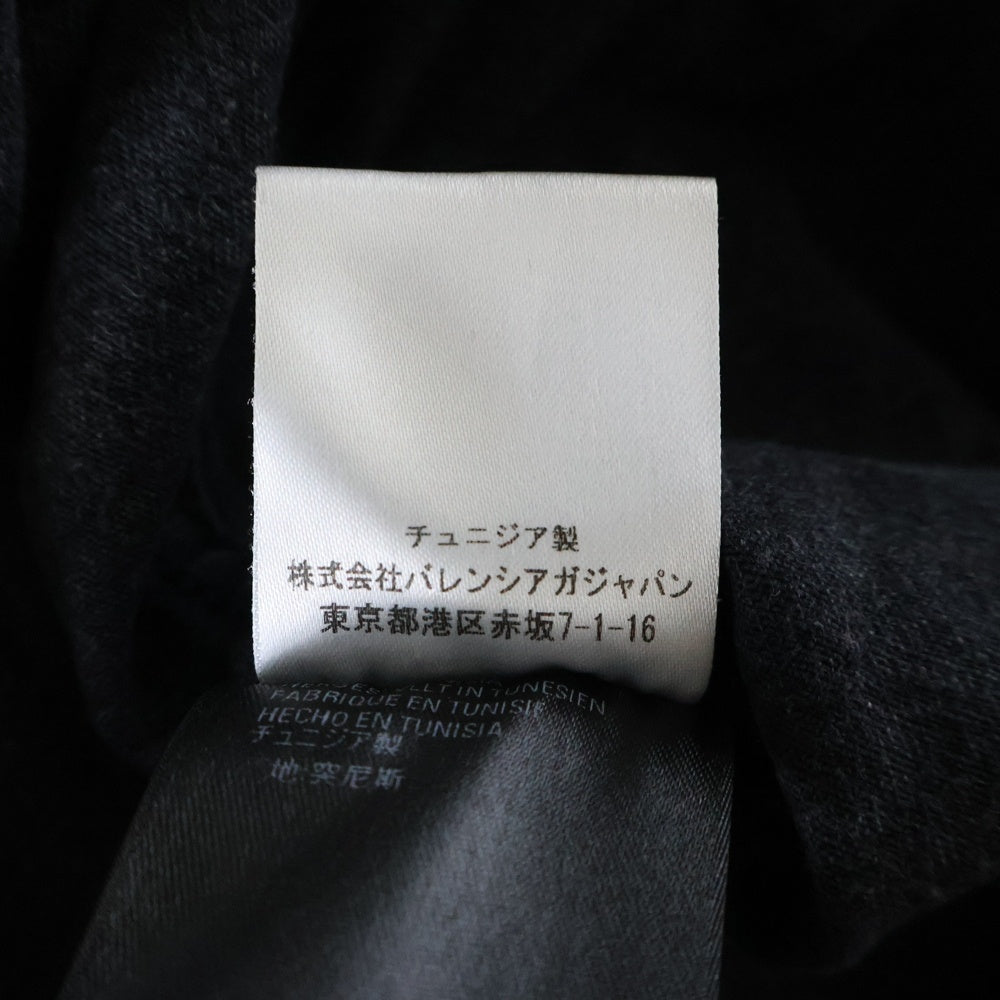 BALENCIAGA(バレンシアガ) REAR PRINTED DENIM SHIRT リール ペインテッド 長袖デニムシャツ ブラック 571365 TBP19
