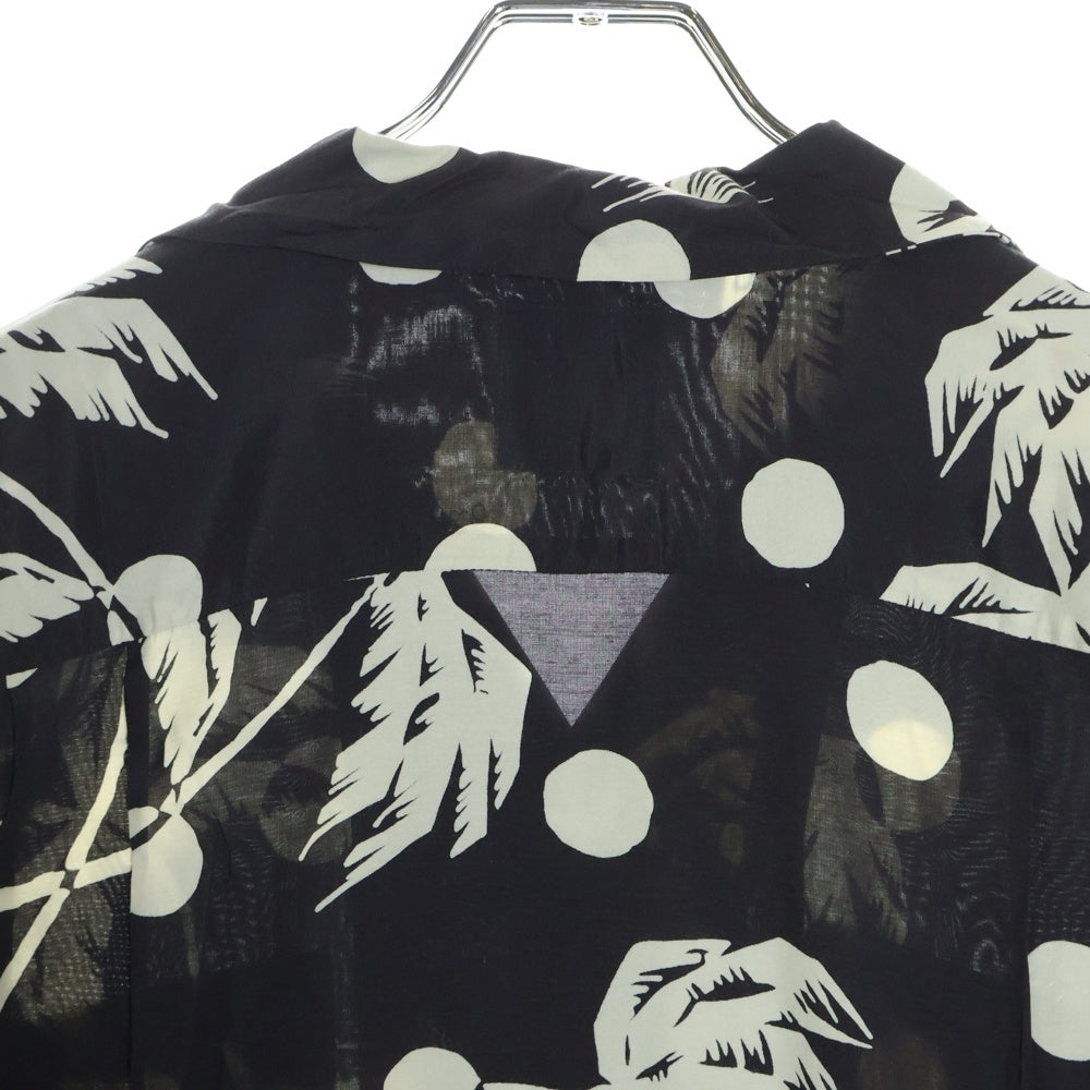 SUN SURF(サンサーフ) DUKE KAHANAMOKU SP MOONLIGHT PALM TREE ALOHA SHIRT デュークカハナモク ムーンライトパームツリー 総柄プリント 半袖アロハシャツ ブラック DK36980