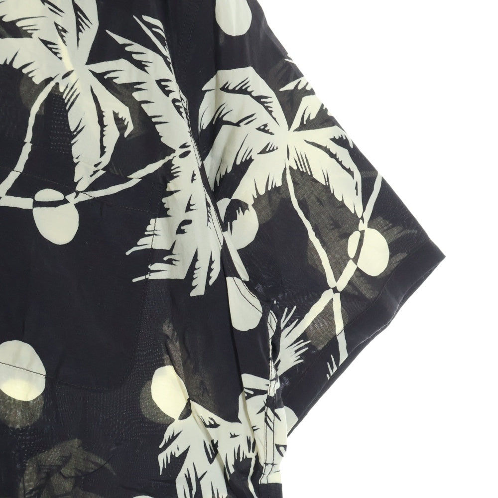 SUN SURF(サンサーフ) DUKE KAHANAMOKU SP MOONLIGHT PALM TREE ALOHA SHIRT デュークカハナモク ムーンライトパームツリー 総柄プリント 半袖アロハシャツ ブラック DK36980