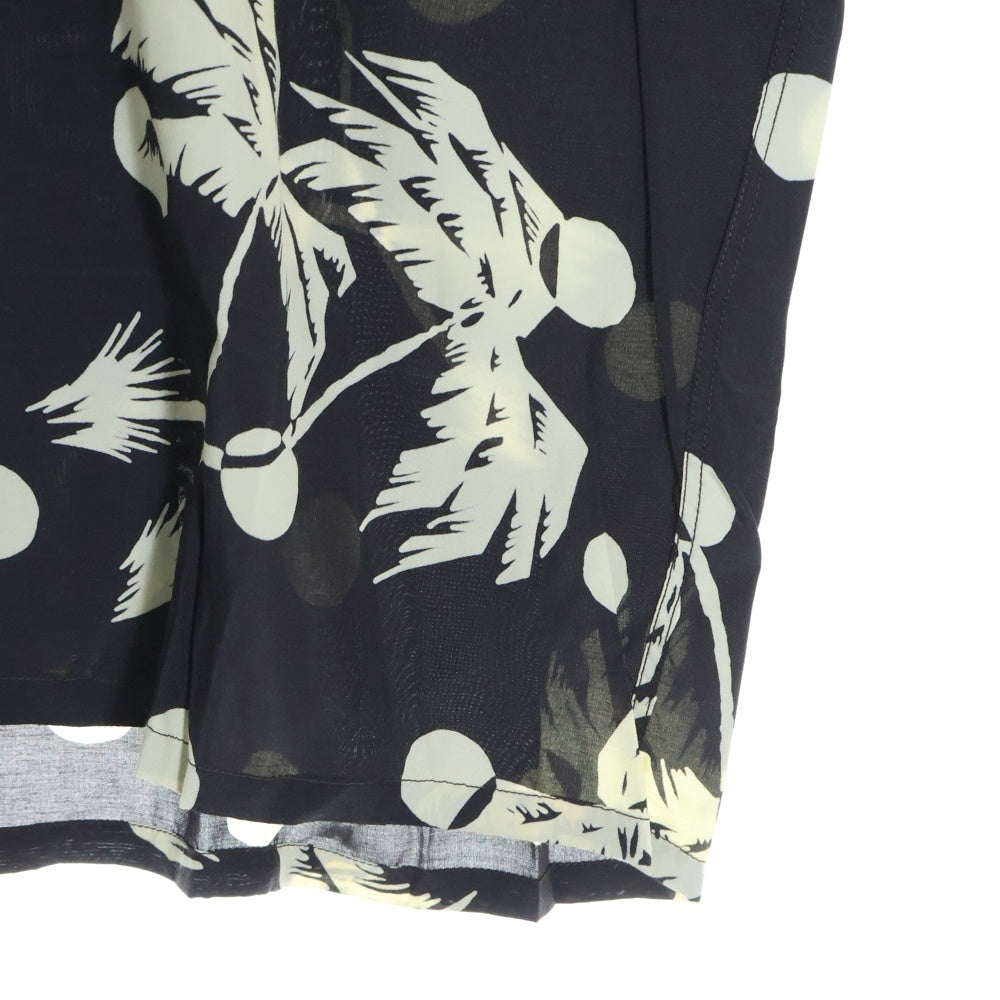 SUN SURF(サンサーフ) DUKE KAHANAMOKU SP MOONLIGHT PALM TREE ALOHA SHIRT デュークカハナモク ムーンライトパームツリー 総柄プリント 半袖アロハシャツ ブラック DK36980
