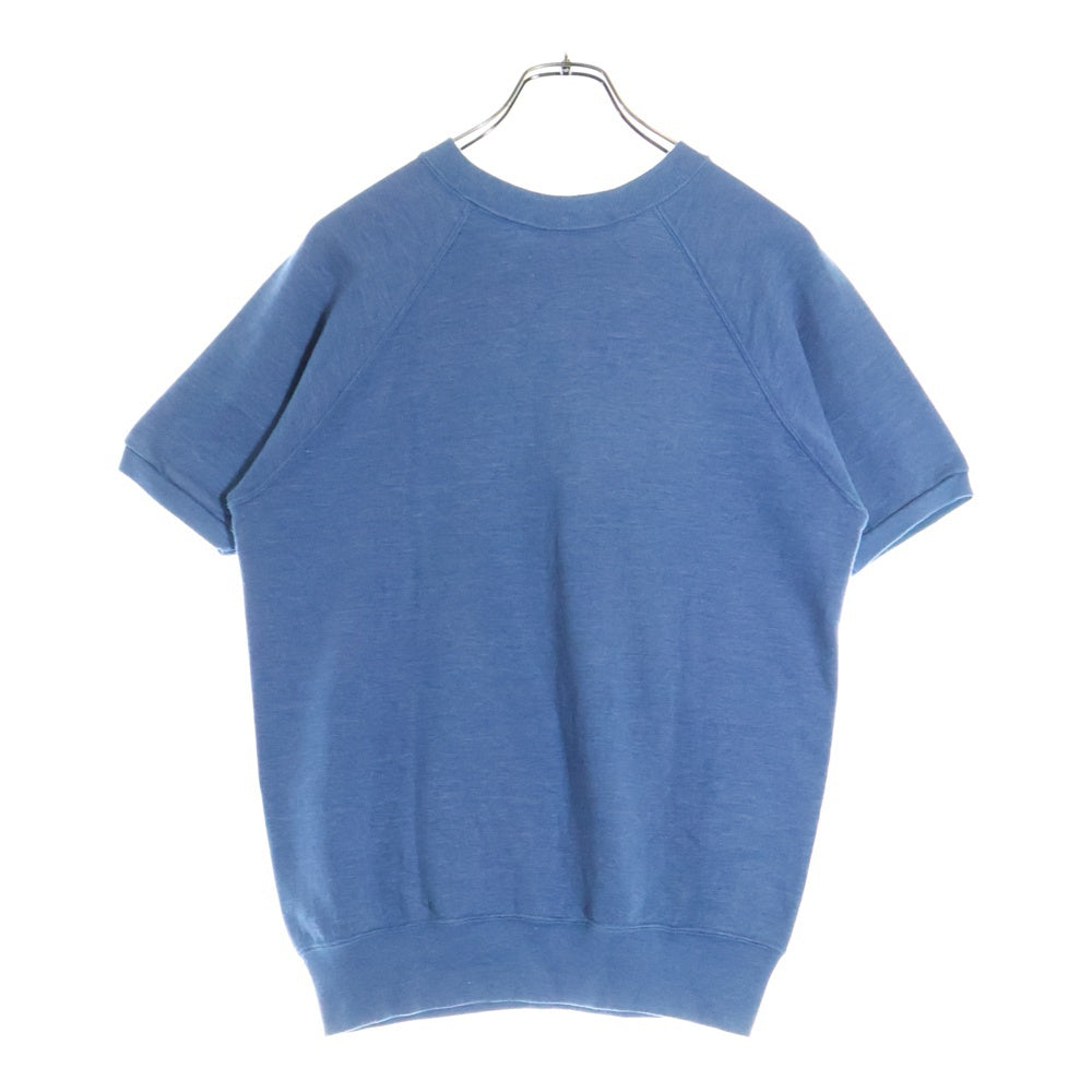 CHAMPION(チャンピオン) 60S VINTAGE HAMM'S BEER BEAR ヴィンテージ ハムズビールベアー フロッキープリント クルーネック半袖スウェットトレーナー ブルー
