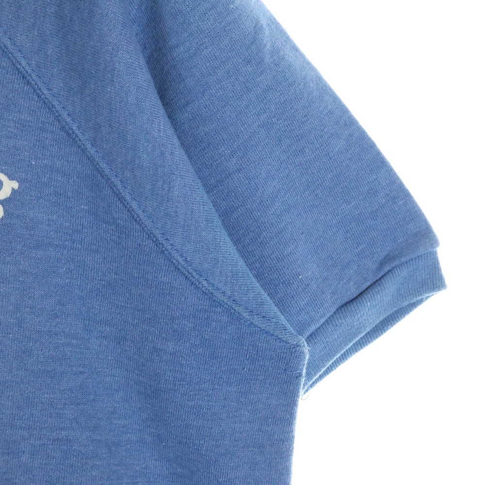 CHAMPION(チャンピオン) 60S VINTAGE HAMM'S BEER BEAR ヴィンテージ ハムズビールベアー フロッキープリント クルーネック半袖スウェットトレーナー ブルー