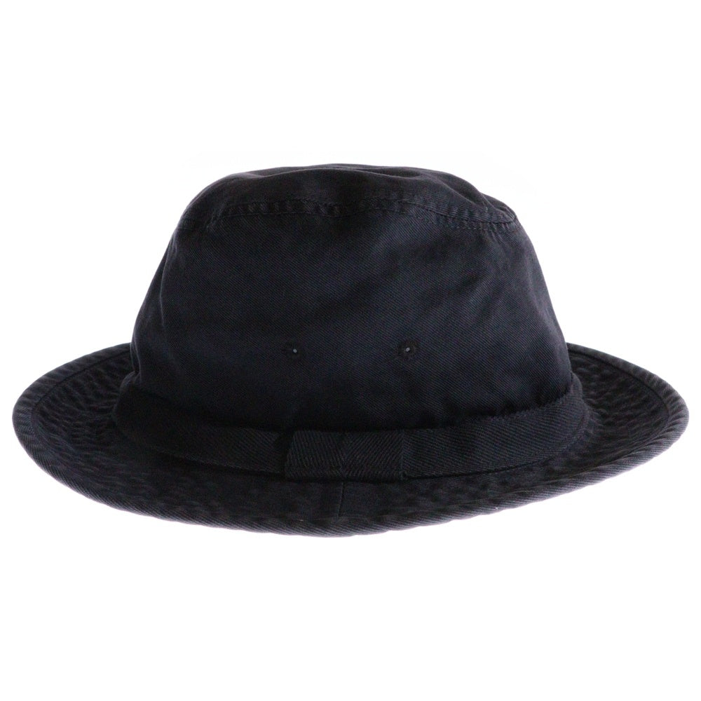 VISVIM(ヴィスヴィム) 25SS BUCKLEY CAP DMGD ロゴエンブロイダリー コットン バックリーキャップ 帽子 ブラック 0125103003016