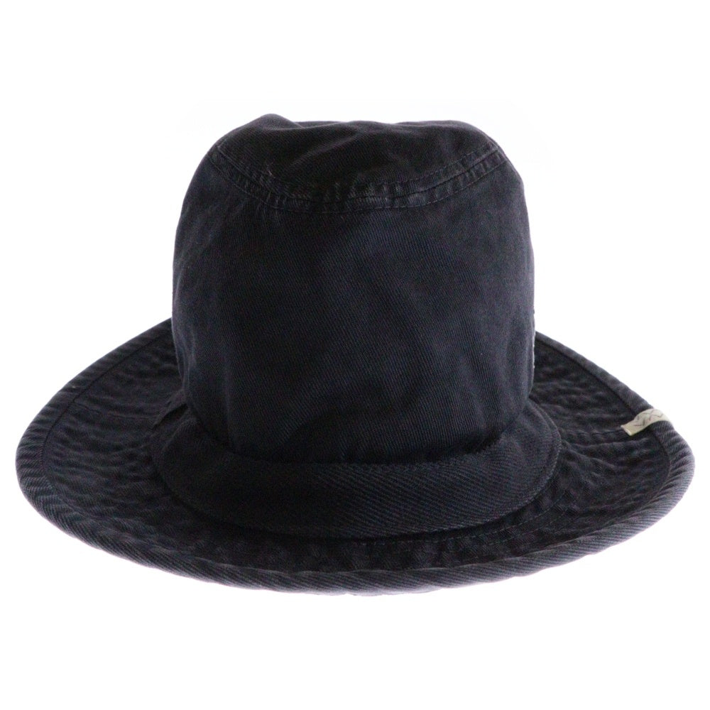 VISVIM(ヴィスヴィム) 25SS BUCKLEY CAP DMGD ロゴエンブロイダリー コットン バックリーキャップ 帽子 ブラック 0125103003016