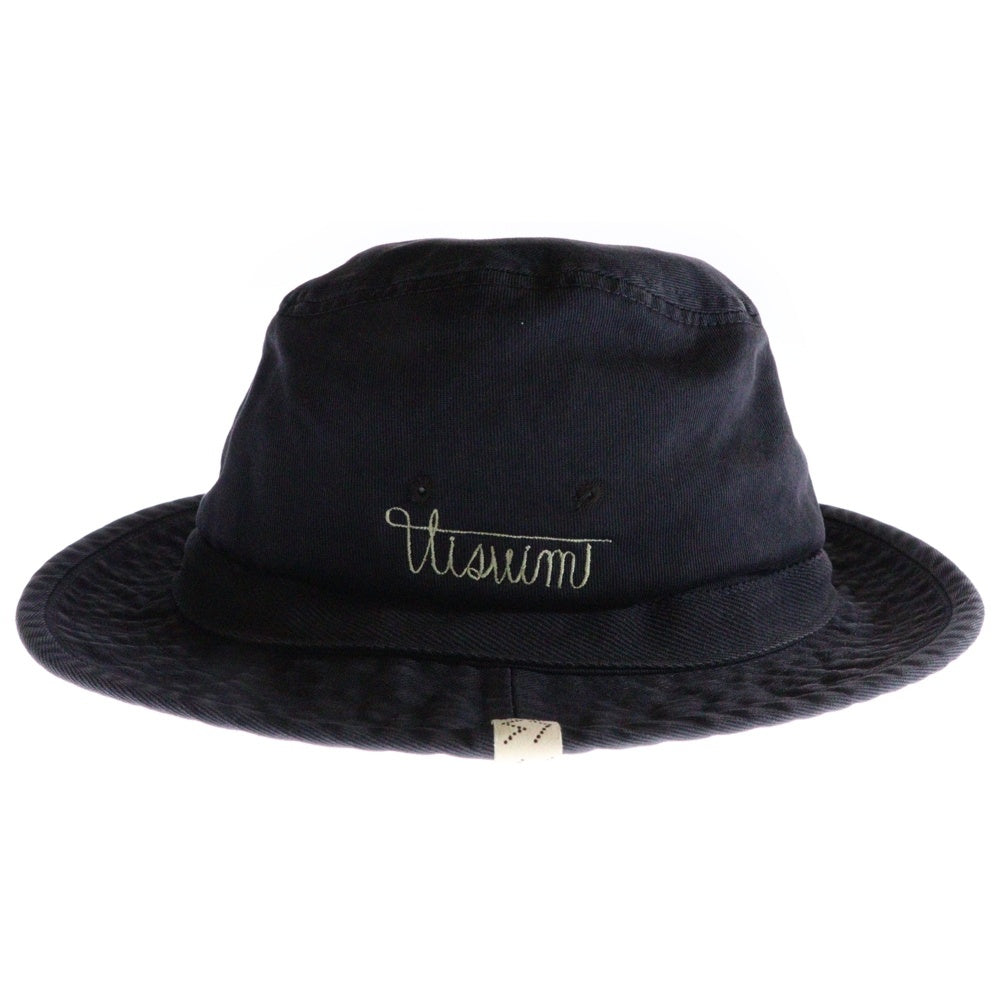 VISVIM(ヴィスヴィム) 25SS BUCKLEY CAP DMGD ロゴエンブロイダリー コットン バックリーキャップ 帽子 ブラック 0125103003016