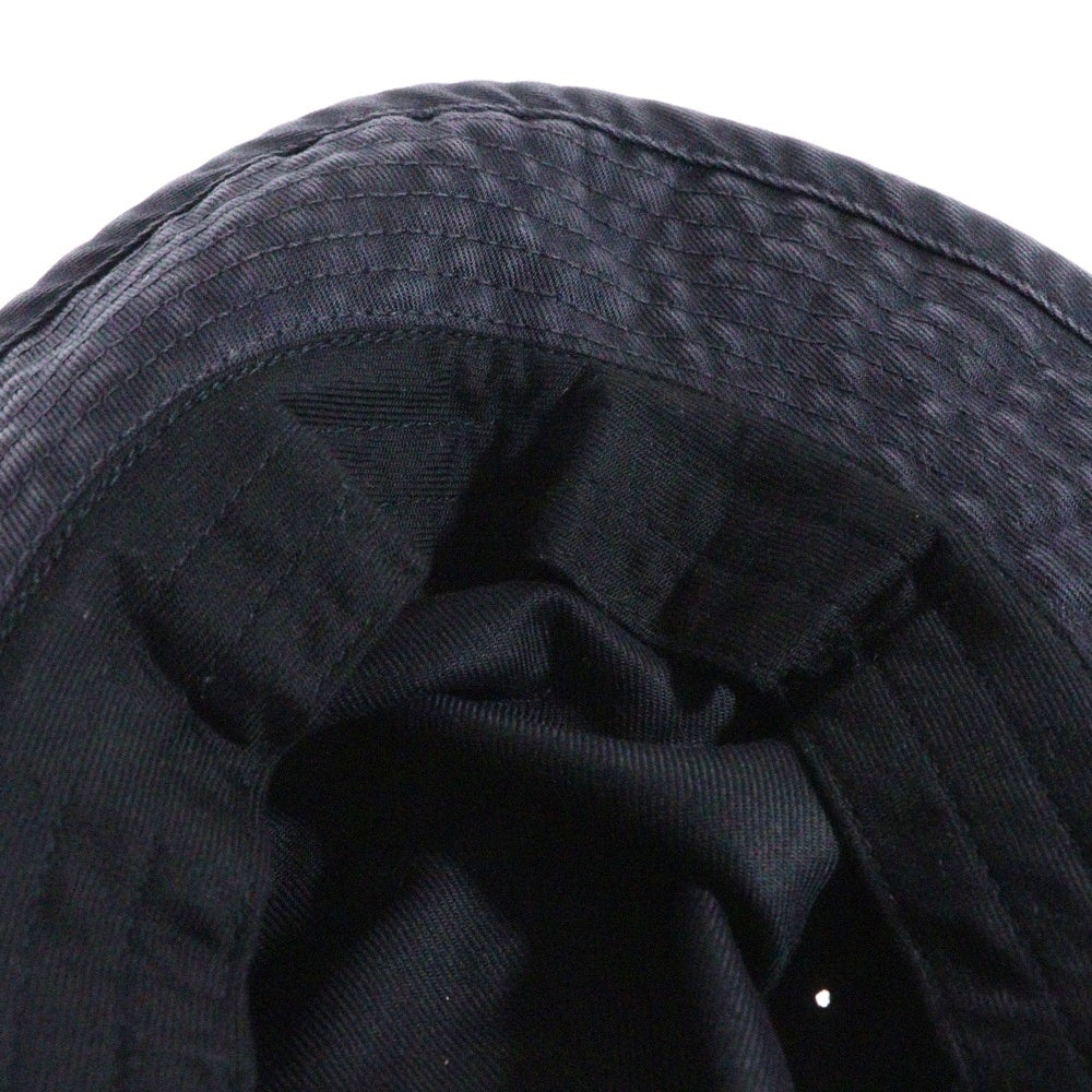 VISVIM(ヴィスヴィム) 25SS BUCKLEY CAP DMGD ロゴエンブロイダリー コットン バックリーキャップ 帽子 ブラック 0125103003016