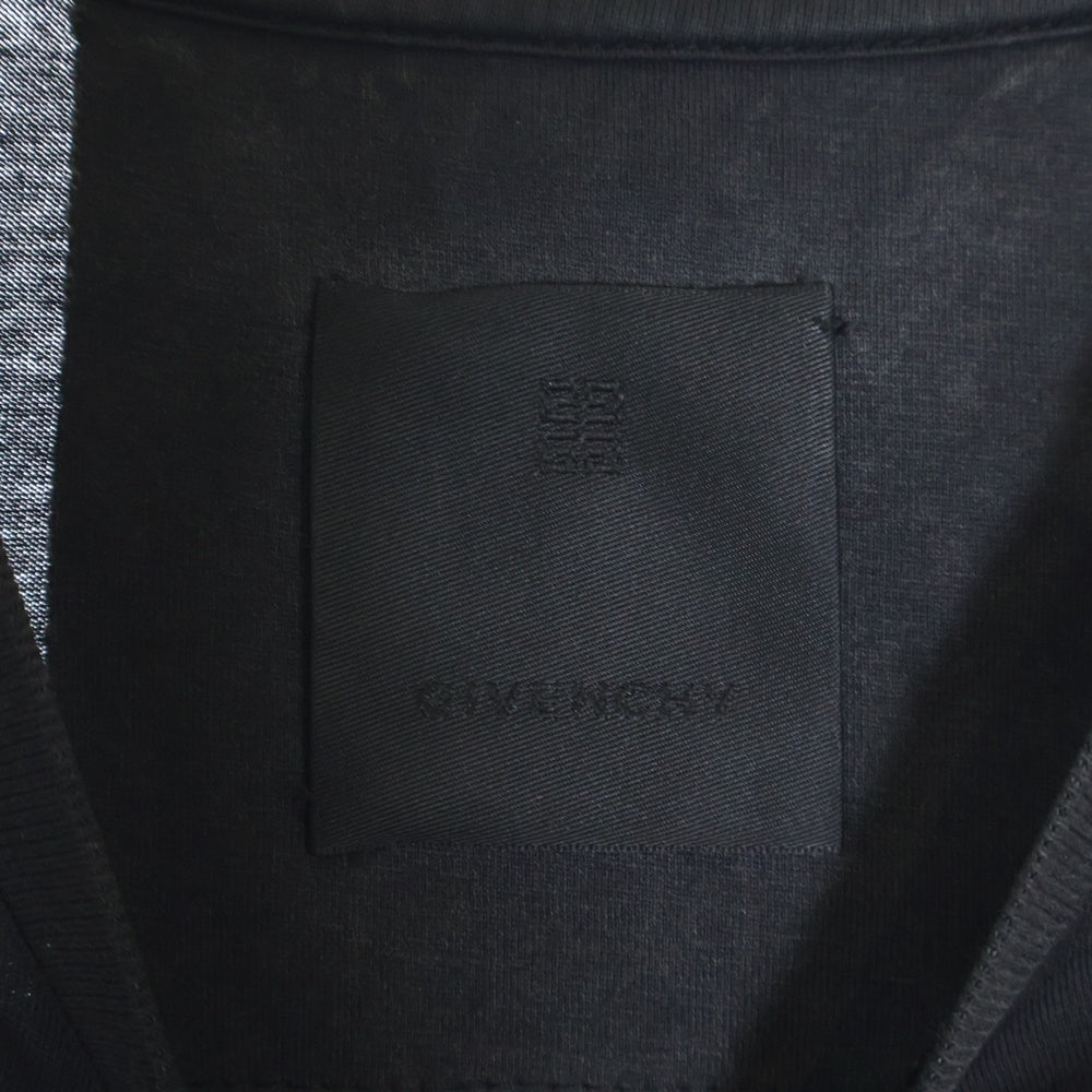 GIVENCHY(ジバンシィ) × CHITO チト スプレープリント クルーネック半袖Tシャツ カットソー ブラック BM71873Y6B