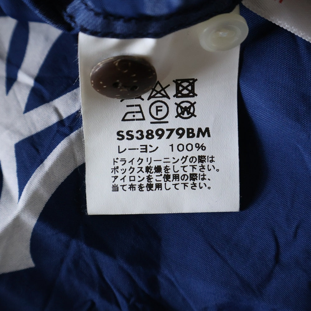 SUN SURF(サンサーフ) 22SS × BEAMS × MLB ビームス エムエルビー ニューヨークヤンキース 総柄プリント アロハシャツ ネイビー SS38979BM