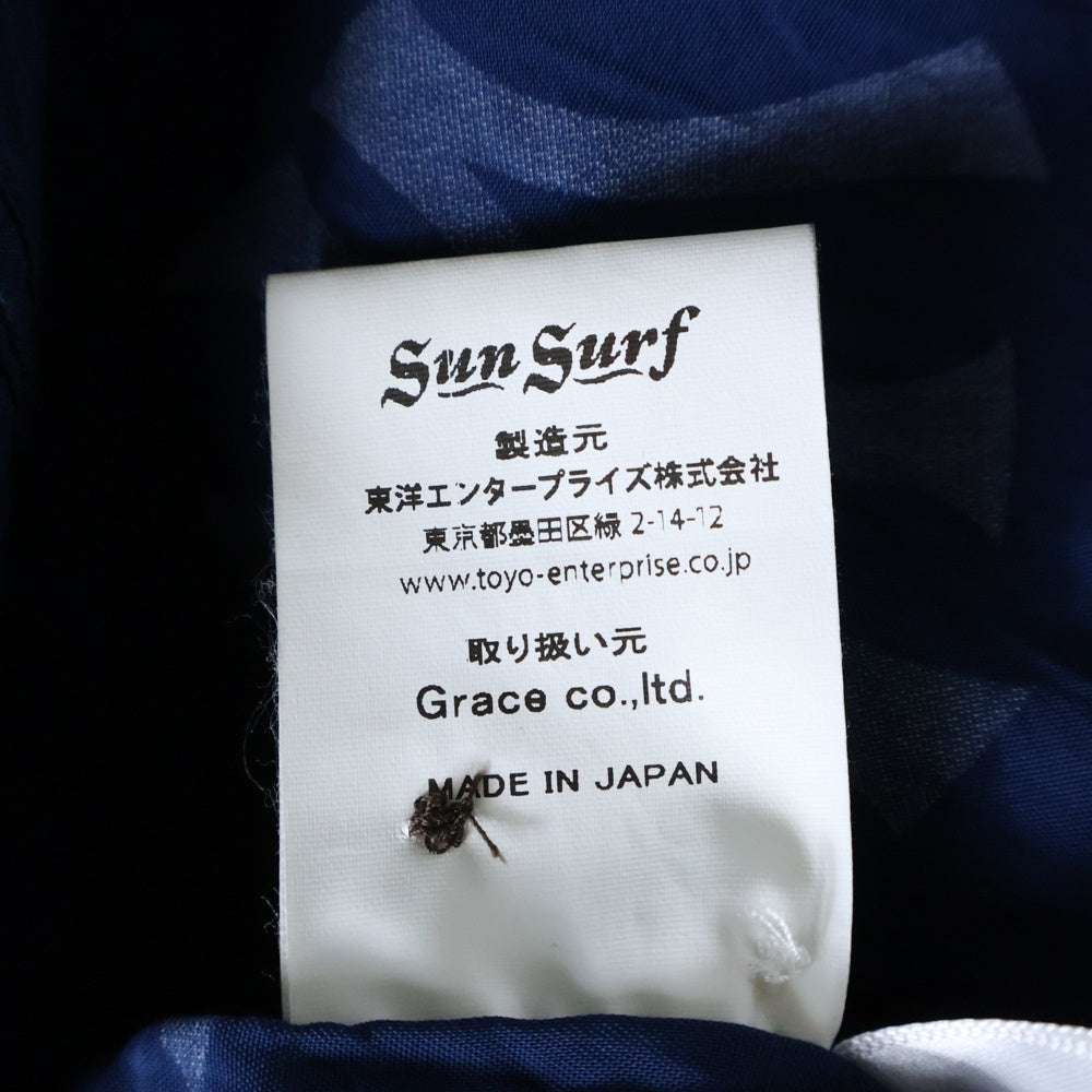 SUN SURF(サンサーフ) 22SS × BEAMS × MLB ビームス エムエルビー ニューヨークヤンキース 総柄プリント アロハシャツ ネイビー SS38979BM