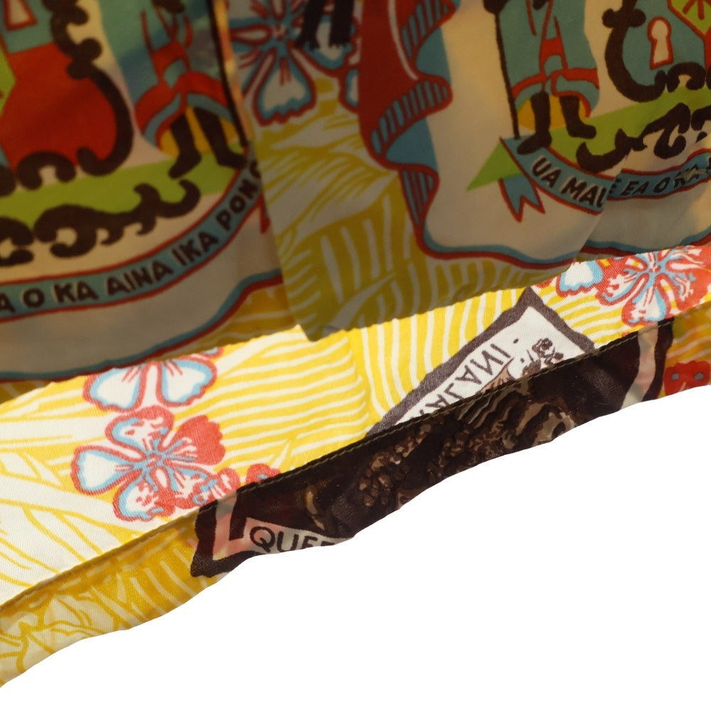 SUN SURF(サンサーフ) KING'S FAMILY CREST MALIHINI ALOHA SHIRT キングスファミリークレスト マリヒミ 総柄プリント 半袖アロハシャツ イエロー SS30218