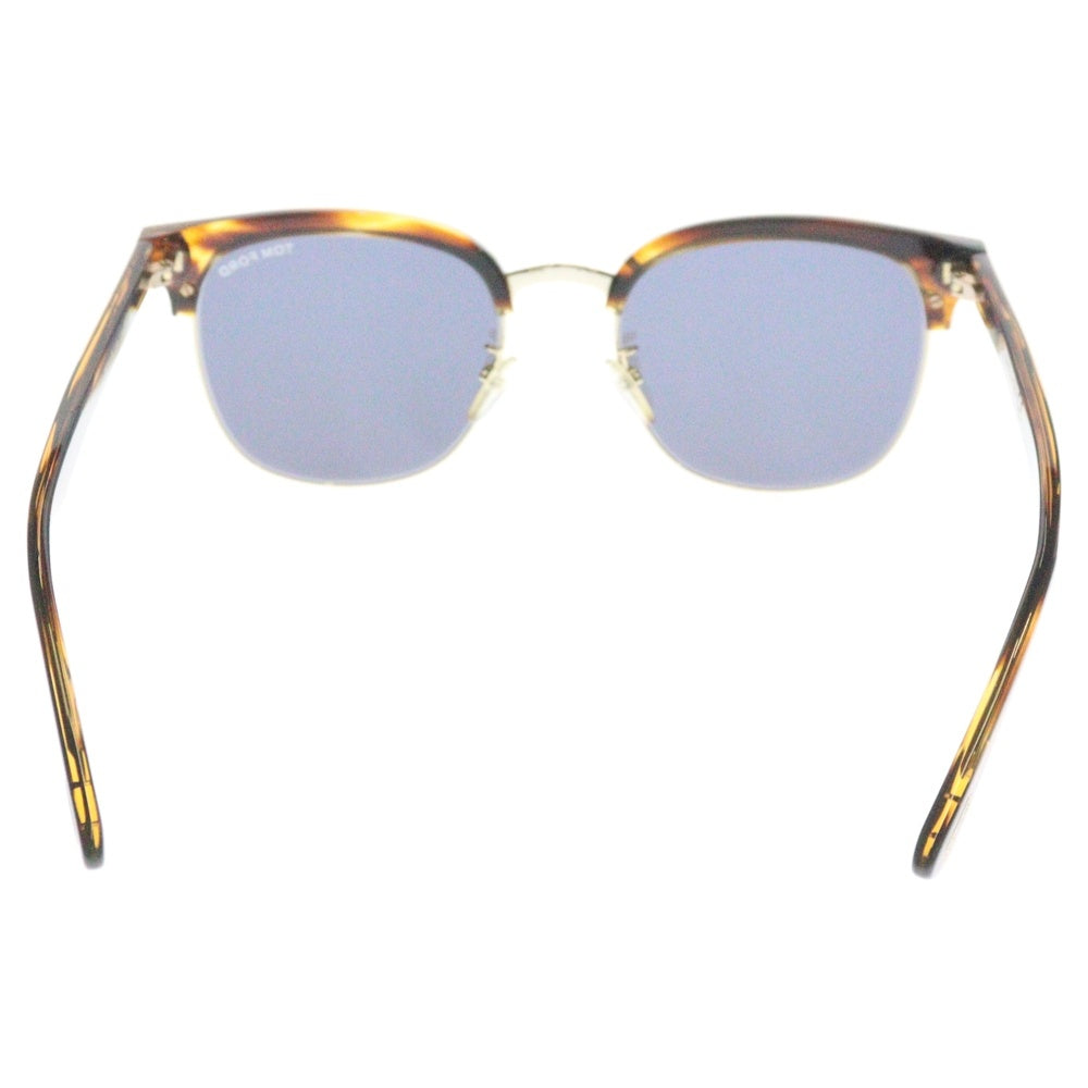 TOM FORD(トムフォード) Tバー ウェリントン ハーフリム サングラス メガネ アイウェア ブラウン/ゴールド TF544-K
